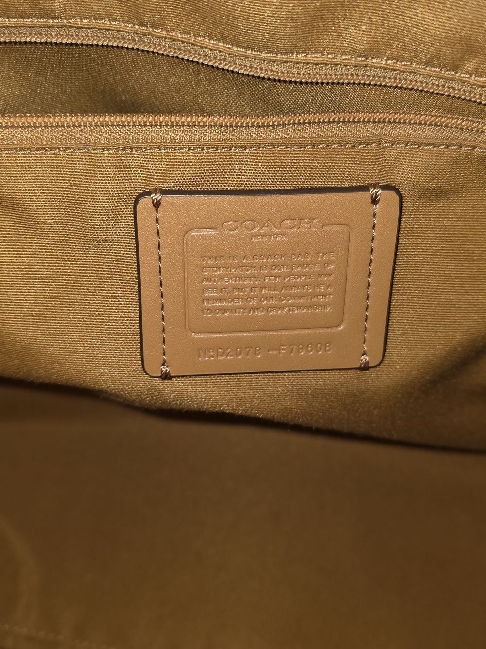 COACH Gallery Brown Tote 79608 - Picture 7 of 7